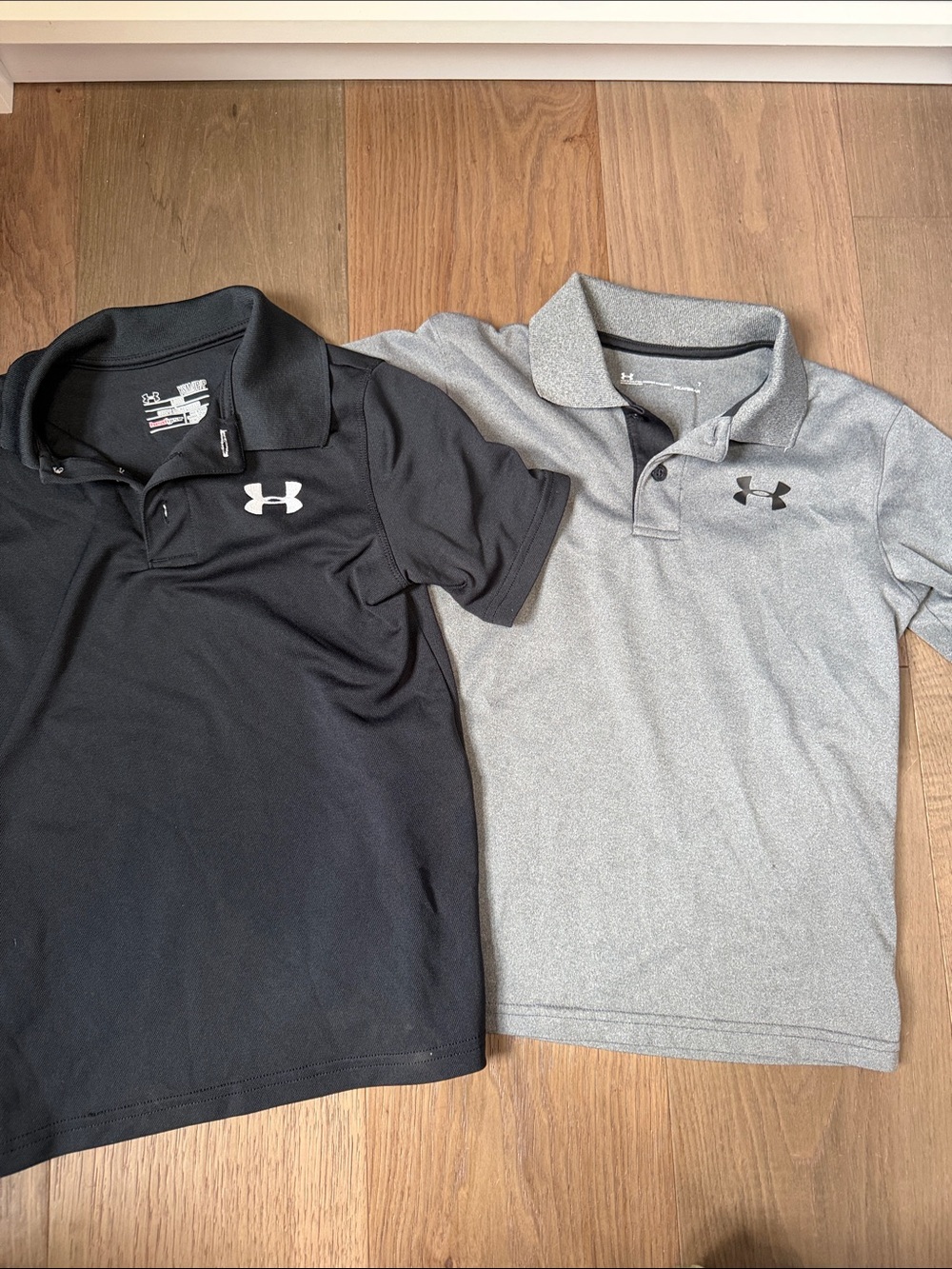 Under Armour Short Sleeve Polo Set - Black & Light Gray
